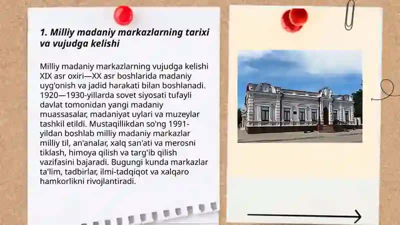 Milliy madaniy markazlar 3