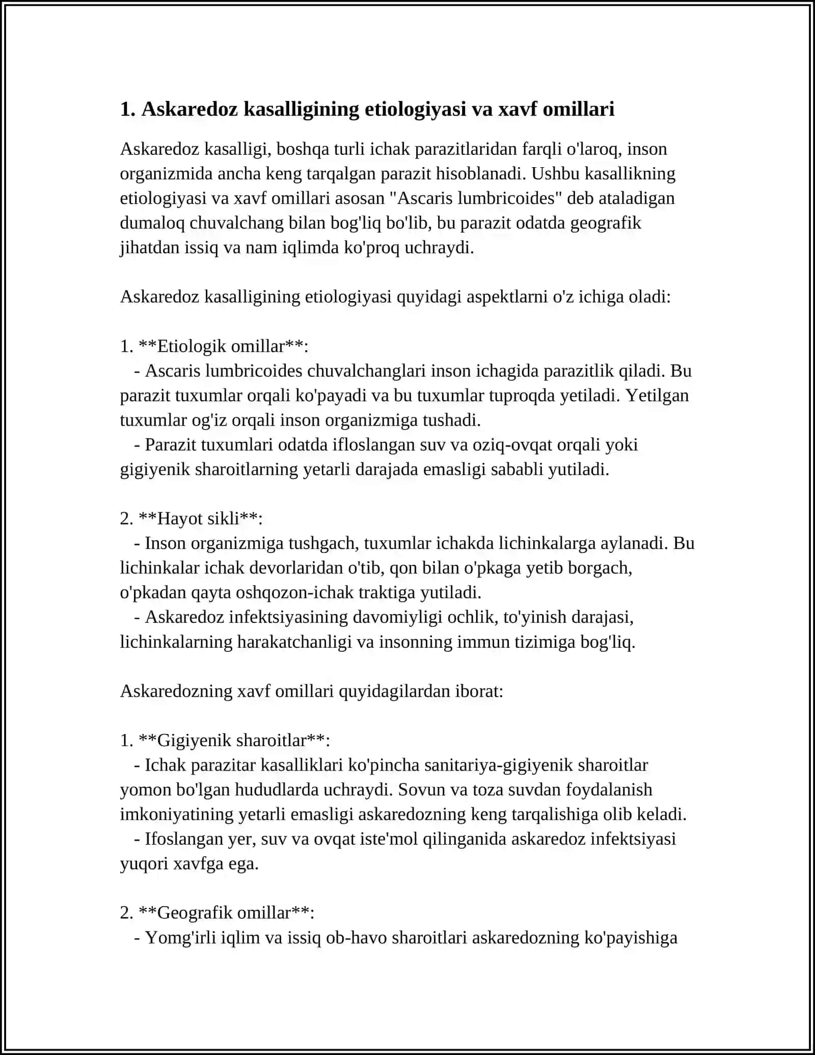 Askaredoz kasalligi 3