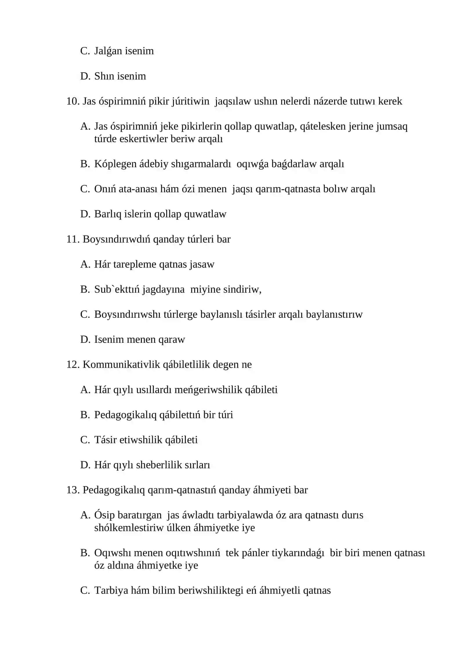Sabaq degen ne? 3