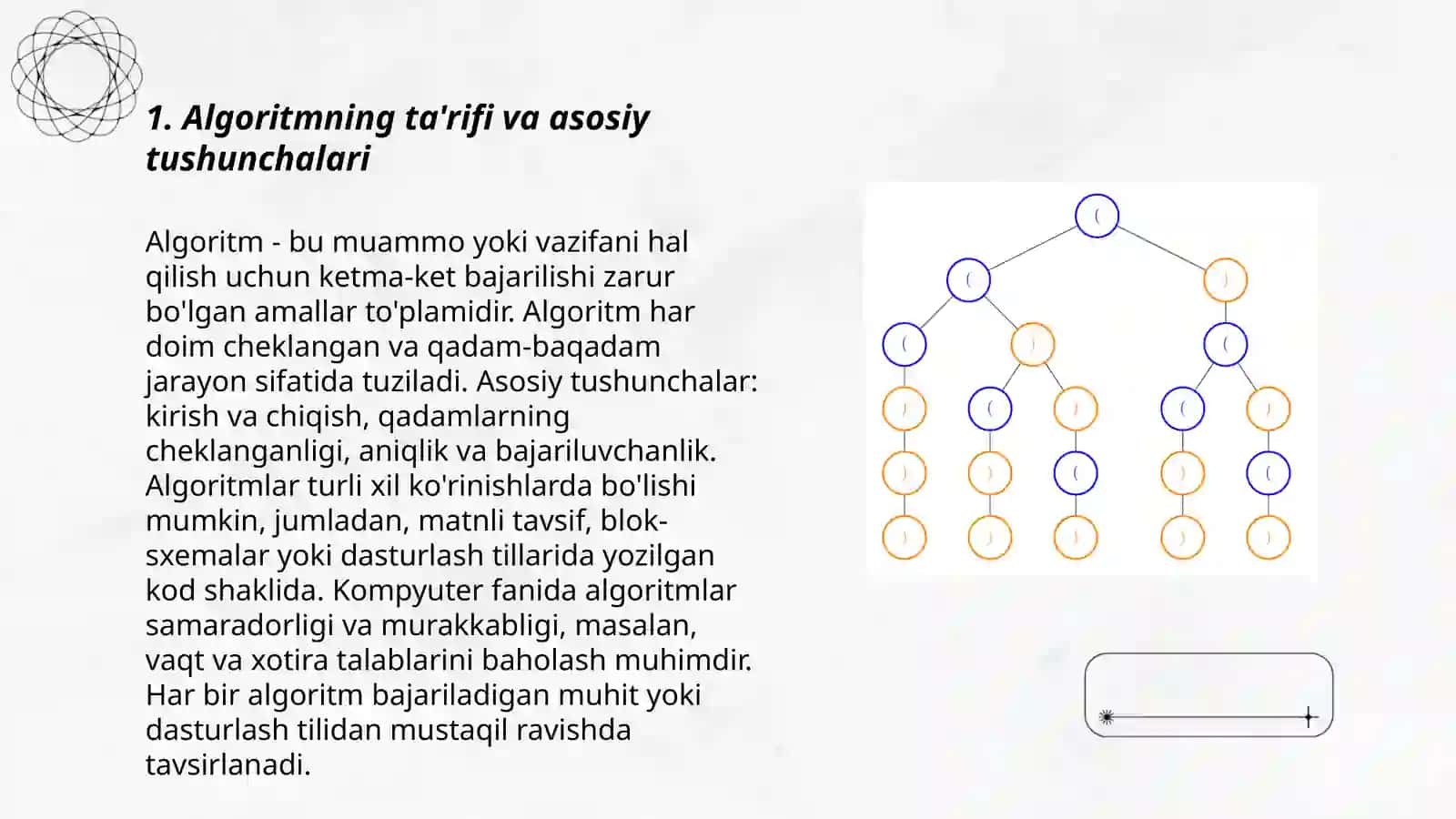Algoritmning ta'rifi va asosiy tushunchalari 3