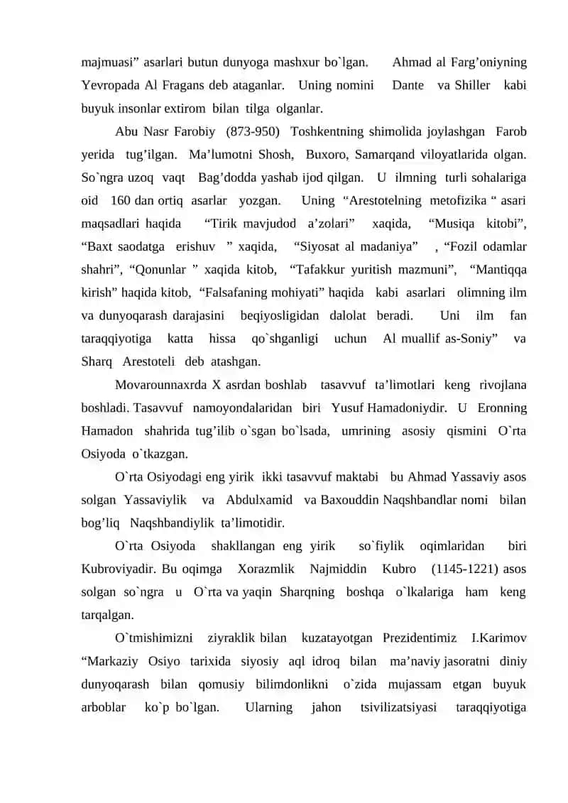 Abu Ali Ibn Sinoning ilm fanga qo'shgan hissasi 3