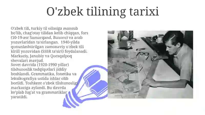 O'zbek tilshunosligi va uning rivojlanish yo'llari 3