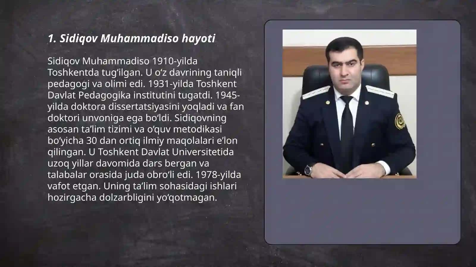 Sidiqov Muhammadiso hayoti 3