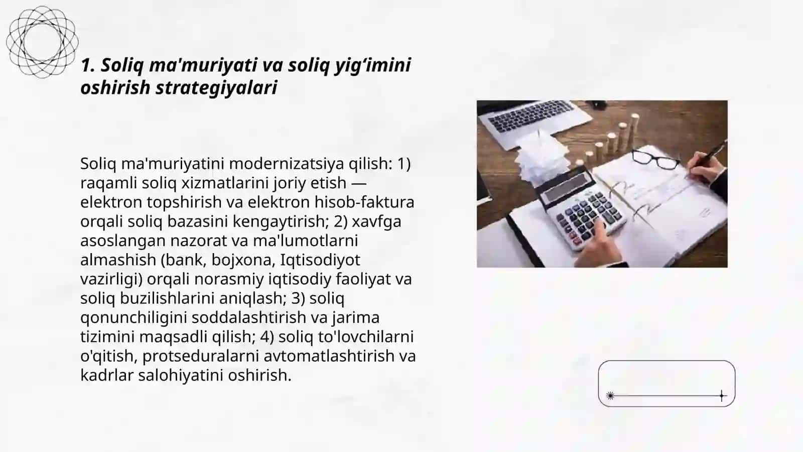 Soliq ma'muriyati va soliq yig'imini oshirish strategiyalari 3