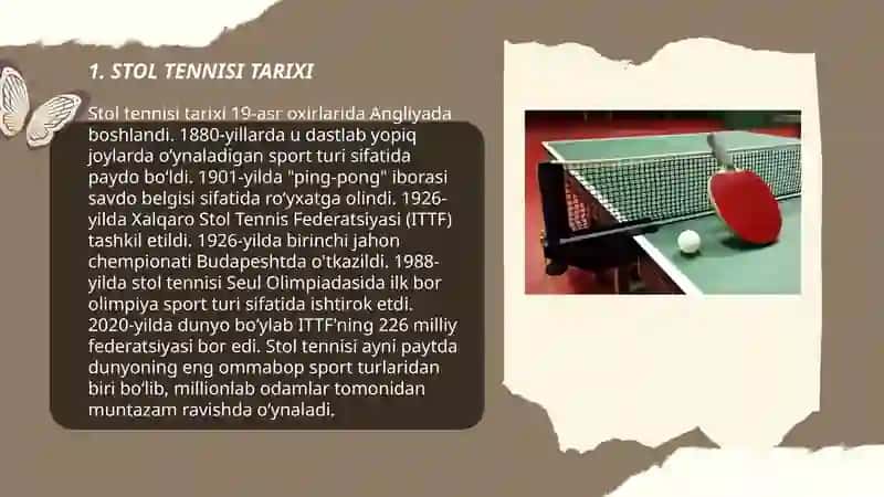 STOL TENNISI VA UNI O'YNASH QOIDALARI 3