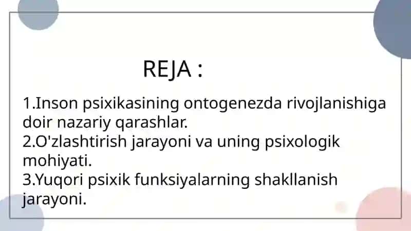 Inson Psixikasining Ontogenezdagi Rivojlanishi 3