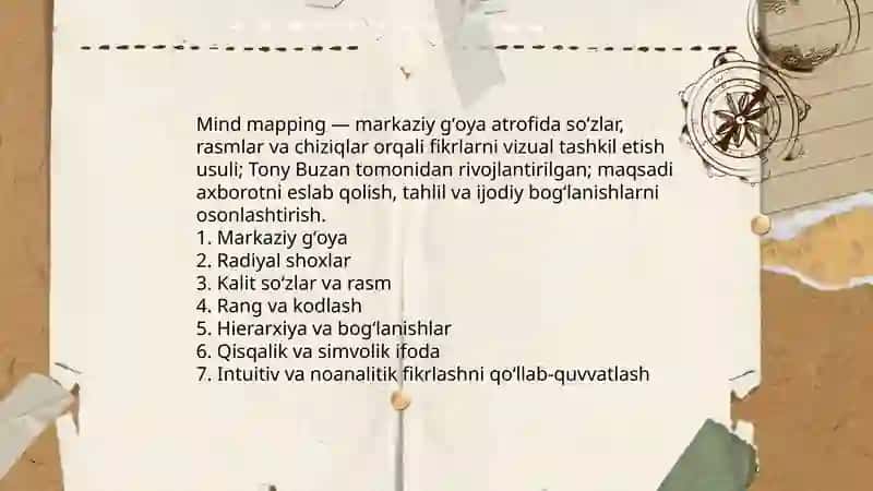Mind mapping usuli va uning pedagogik ahamiyati 3