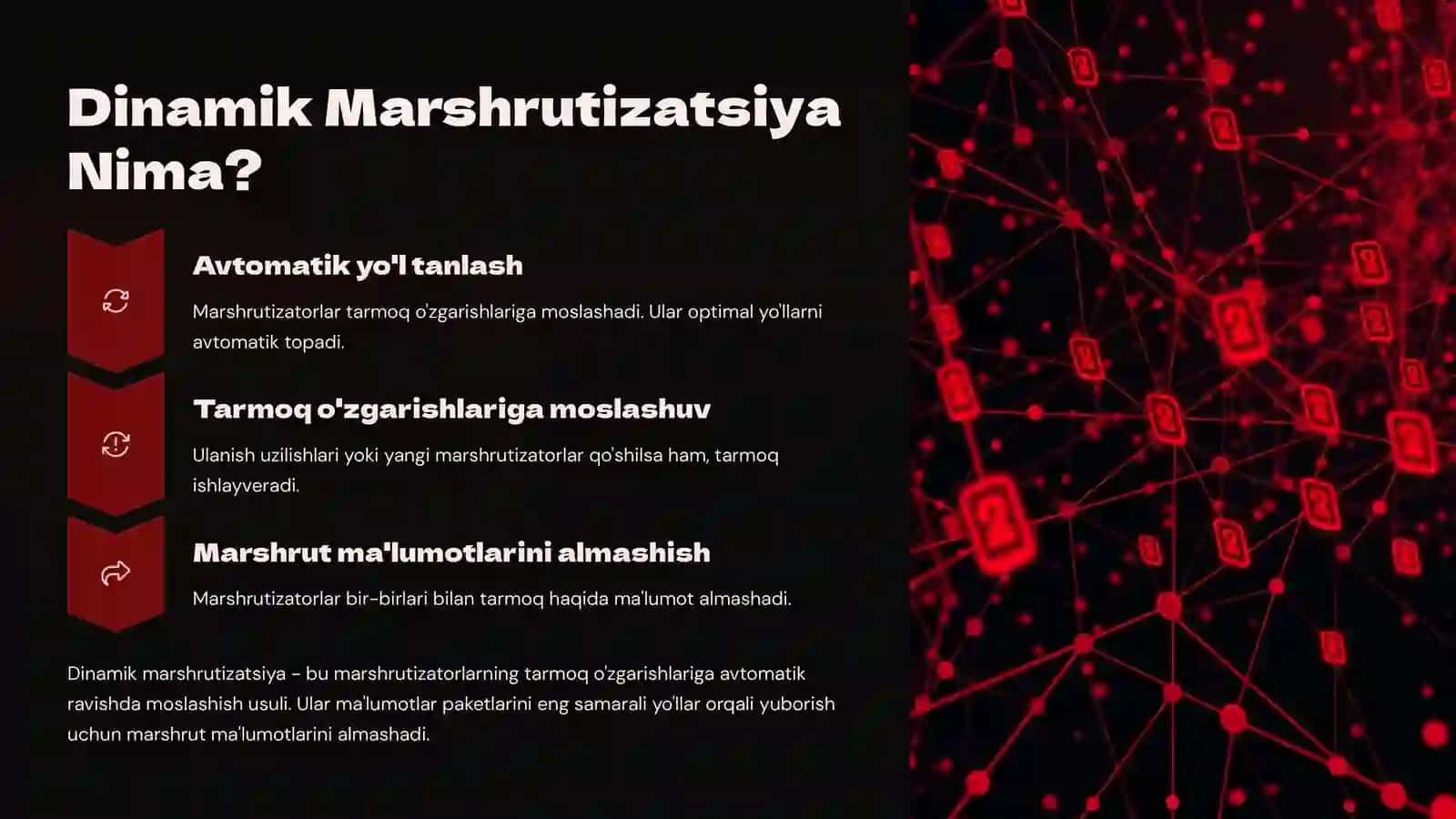 Dinamik Marshrutizatsiya: Tarmoqni optimallashtirish 3