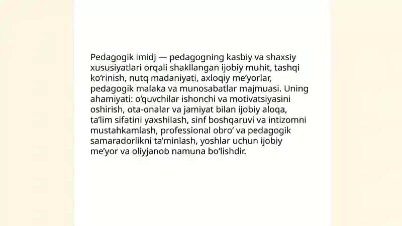Pedagogik imidj 3