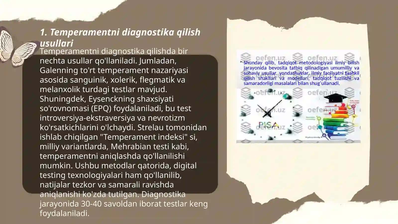 Temperamentni diagnostika qilish usullari 3