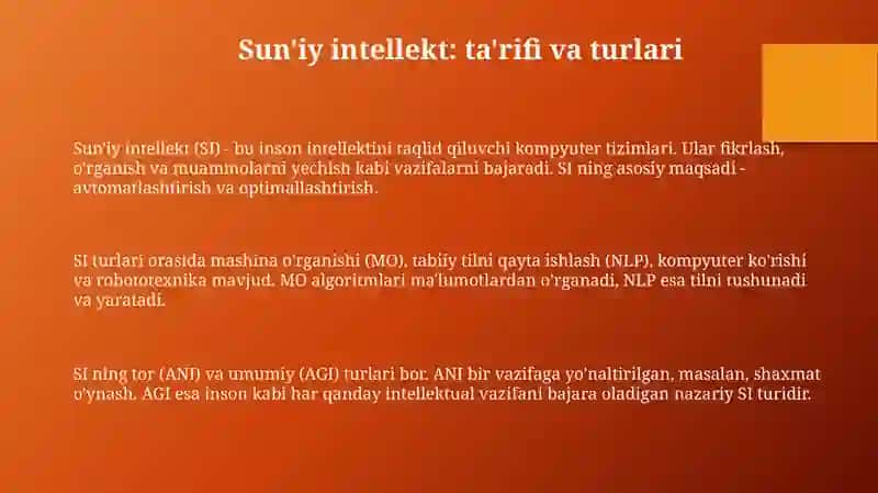 Sun'iy intelekt va ulardan taʼlim sohasida foydalanish 3