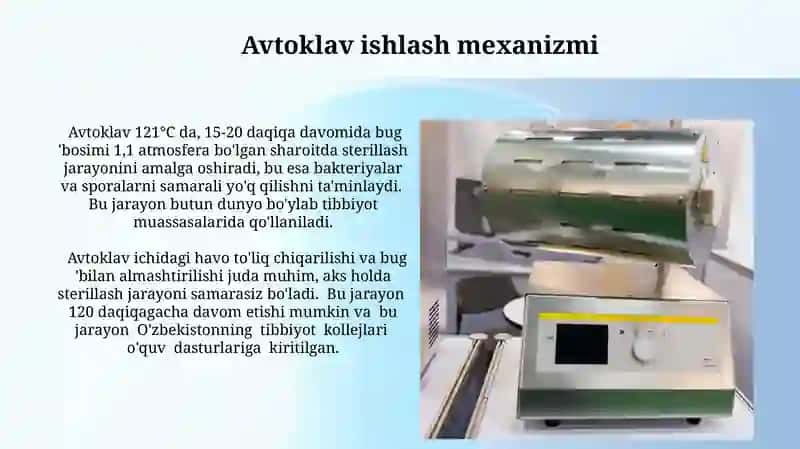 Avtoklav turlari, tuzilishi va uni ishlatish mexanizimlari 3
