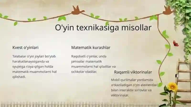 Umumiy oʻrta taʼlim maktablarida matematikani oʻyin texnologiyalari asosida oʻqitish metodikasi 3