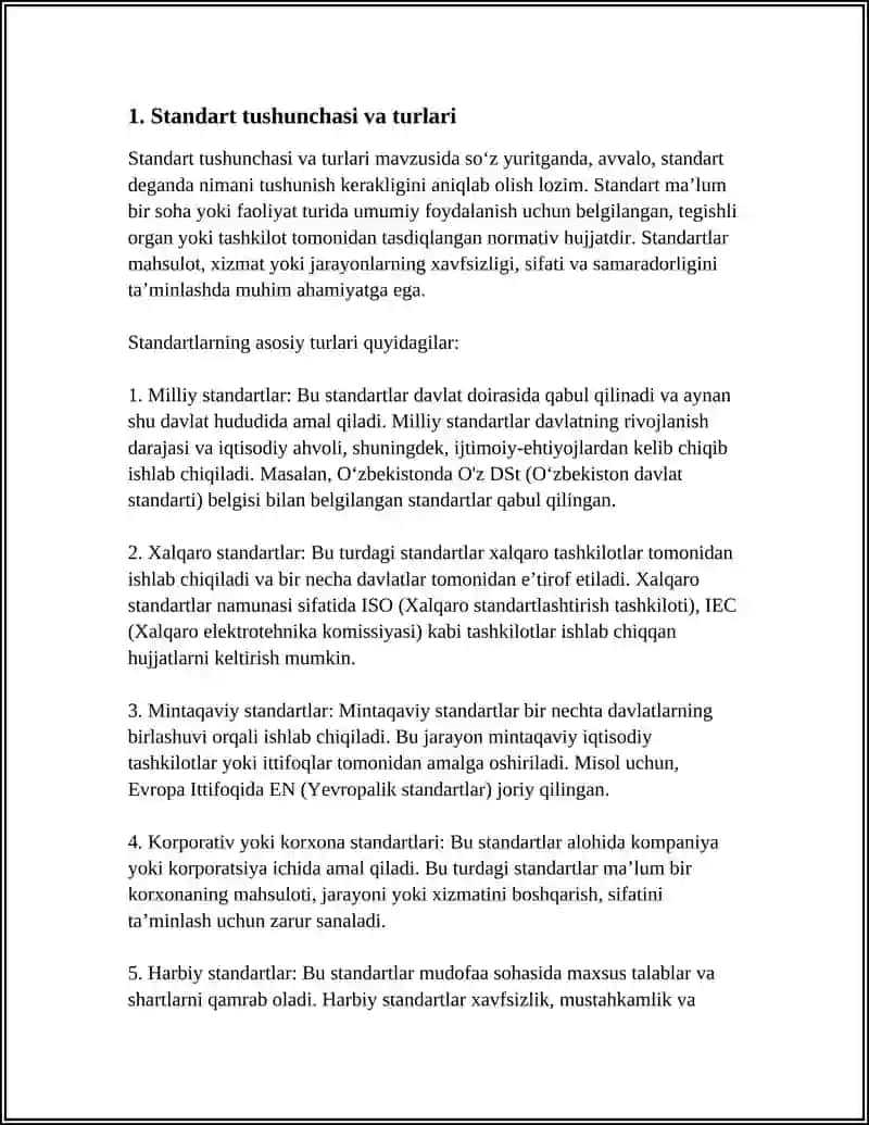 STANDART VA STANDARTLASHTIRISH 3