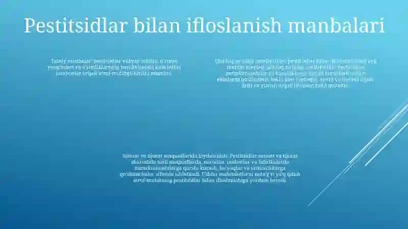 Oziq-Ovqat Mahsulotlarining Pestitsidlar Bilan Ifloslanishi 3