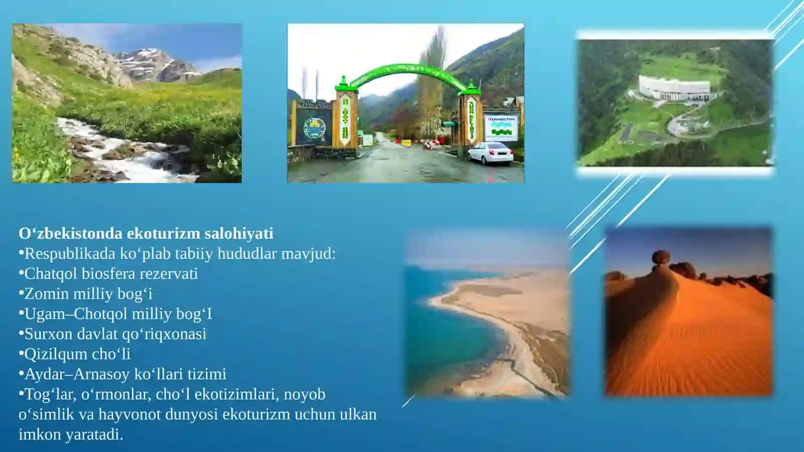 O'zbekistonda ekoturizmning mazmuni va salohiyati 3