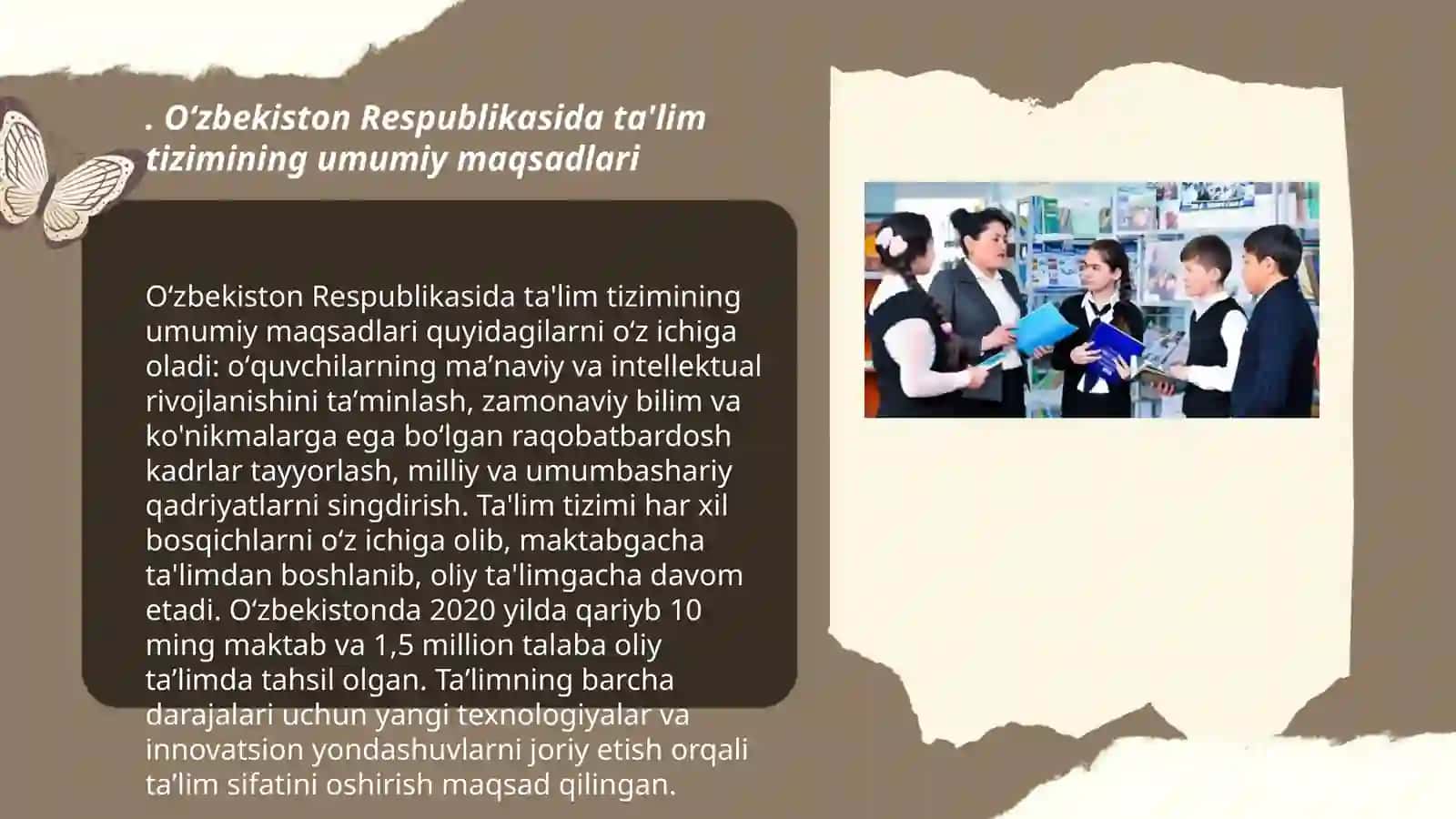 Oʻzbekiston Respublikasi taʼlim tizimi toʻgʻrisidagi qonun bo’yicha slayd tayyorlash 3