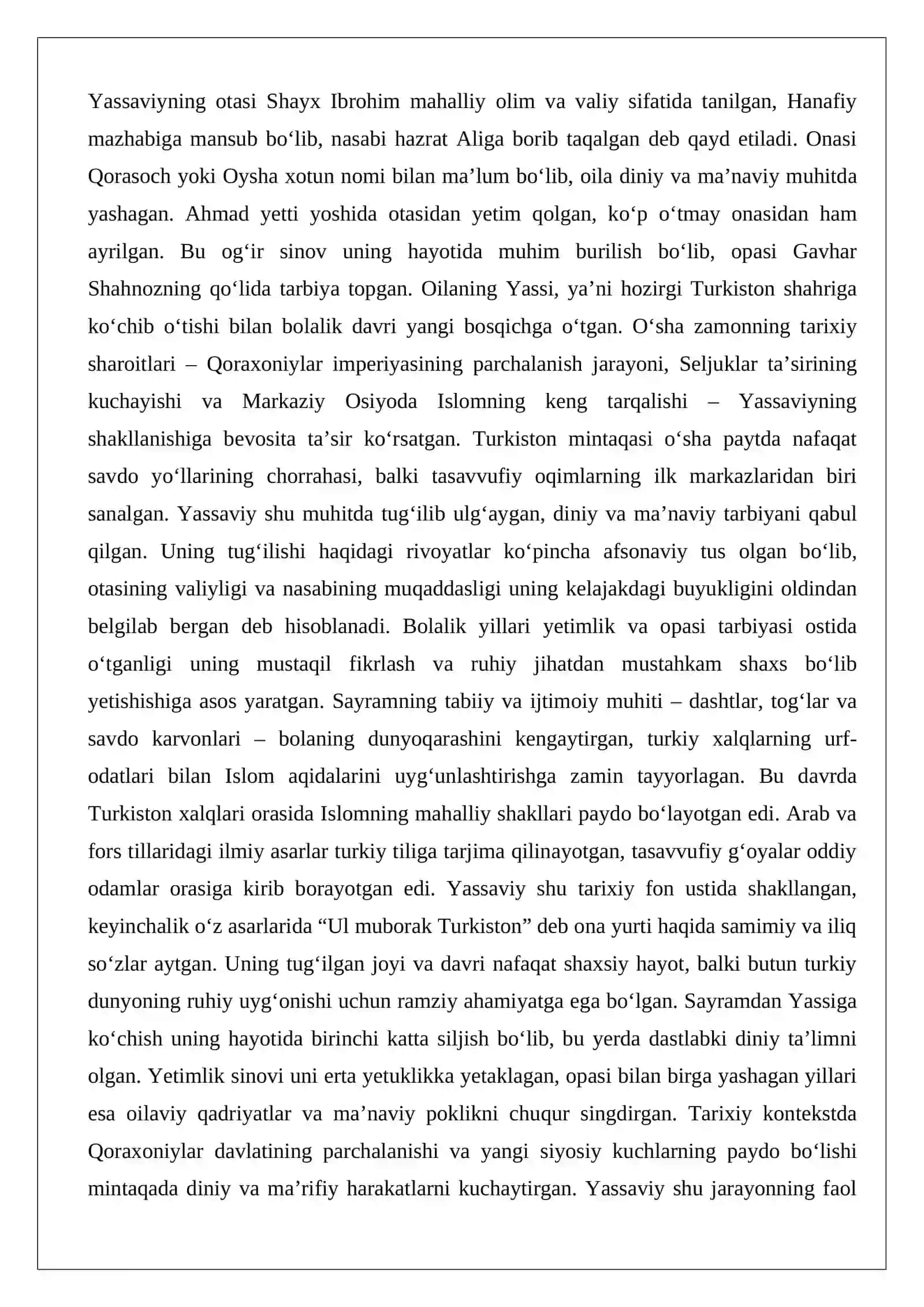Ahmad Yassaviy (vaf. 1167) 3