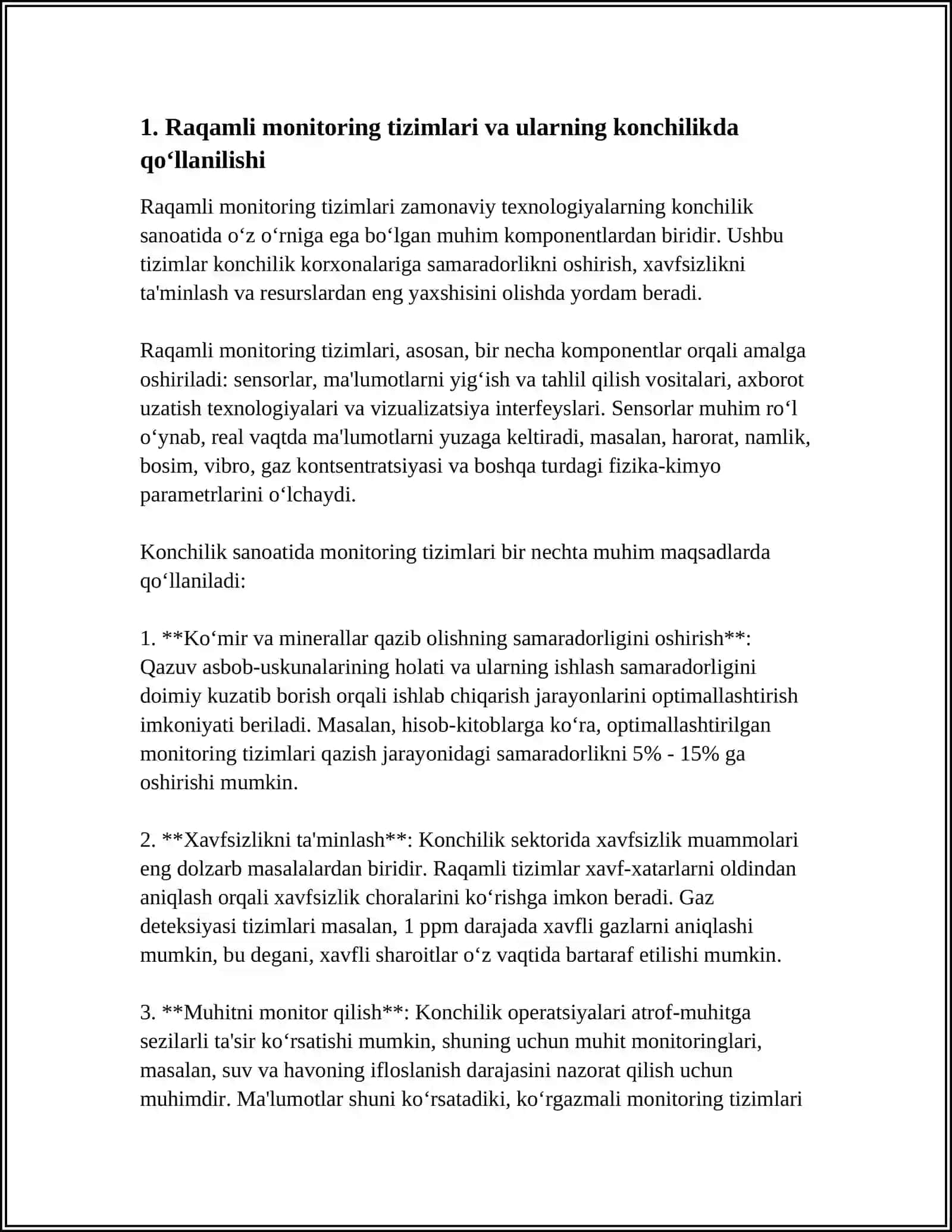 Raqamli monitoring tizimlari va ularning konchilikda qoʻllanilishi 3