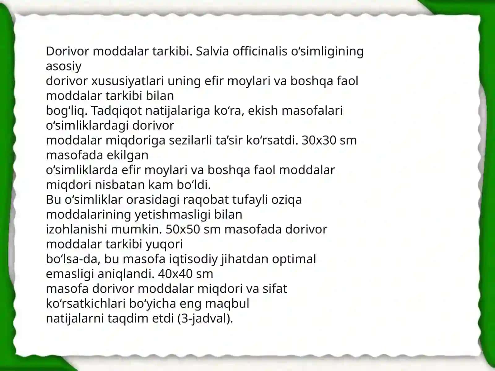 Dorivor mavrak (Salvia officinalus) L. o'simligini urug'chiligi va ko'chatchiligi tahlili 3