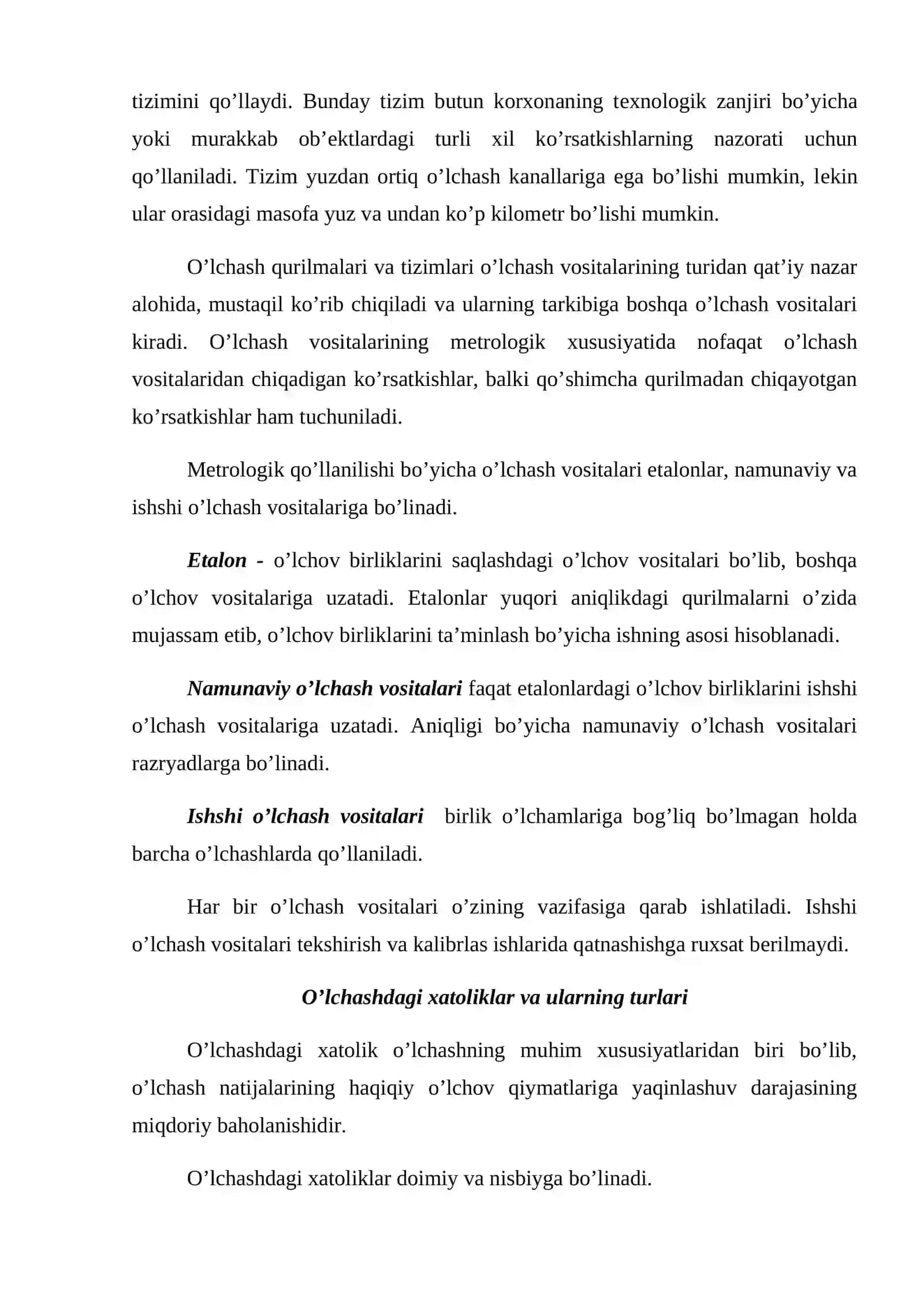 O'lchash vositalari va ularning mеtrologik xususiyati 3