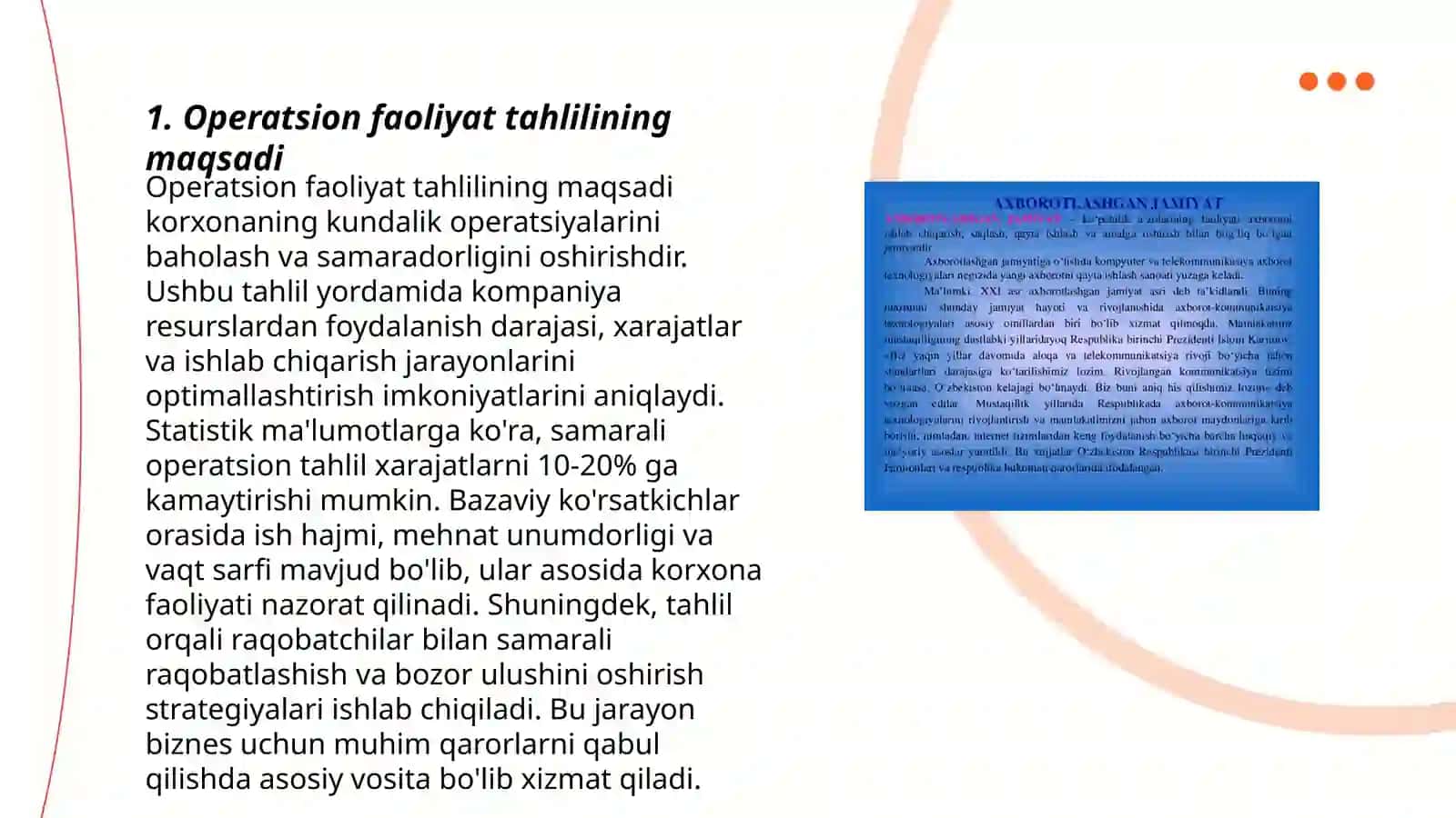 Operatsion faoliyat tahlilining mazmuni va ahamiyatli vazifalari 3