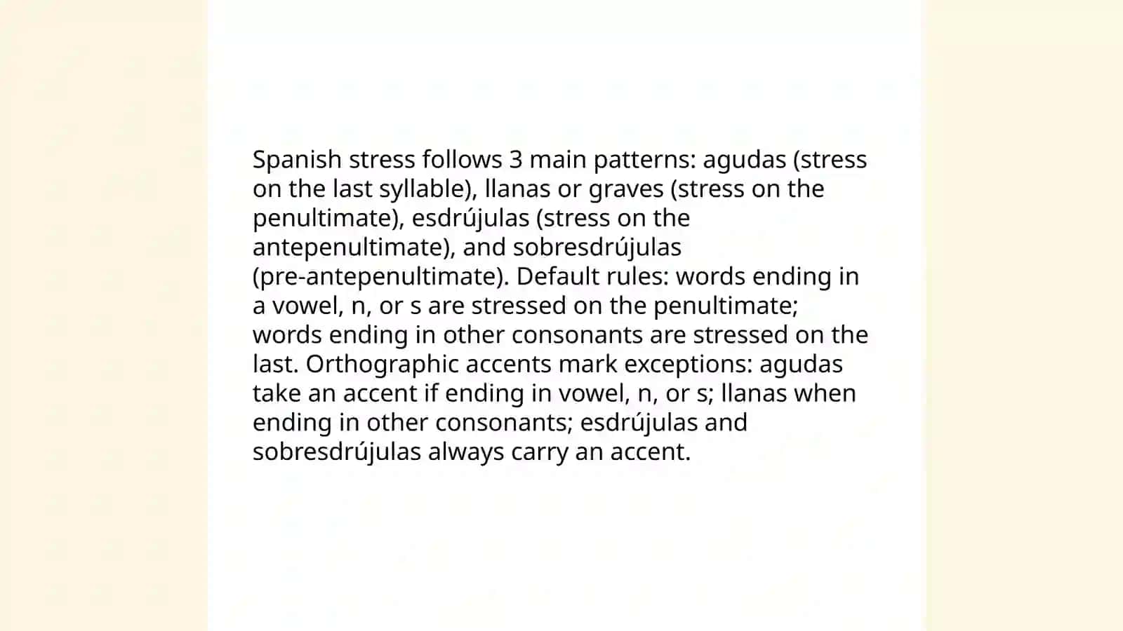 Word Stress in Romance Language 3