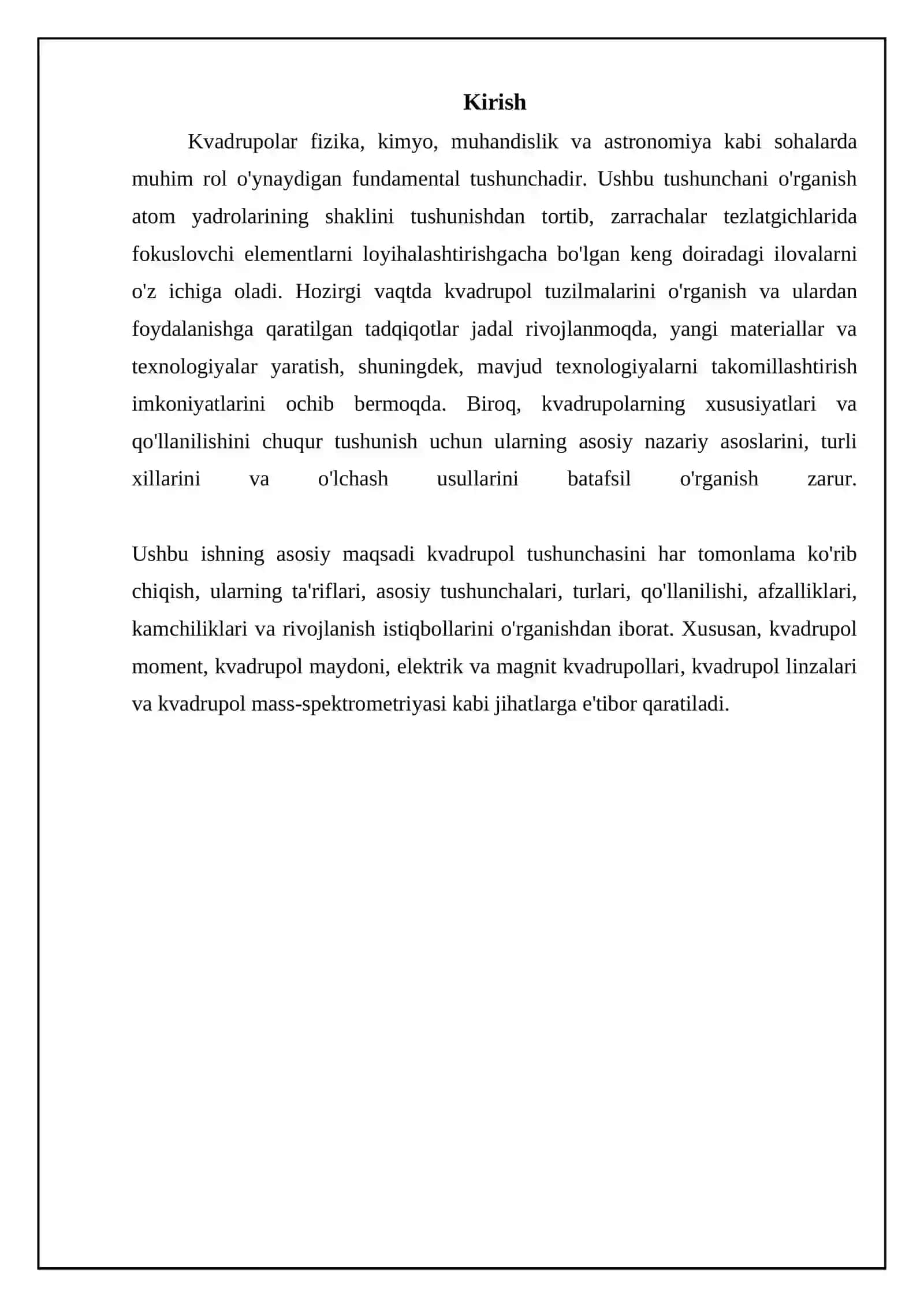 To’rt qutbliklar formalari. To’rtqutbliklarni asosiy tushunchalar va turlari 3