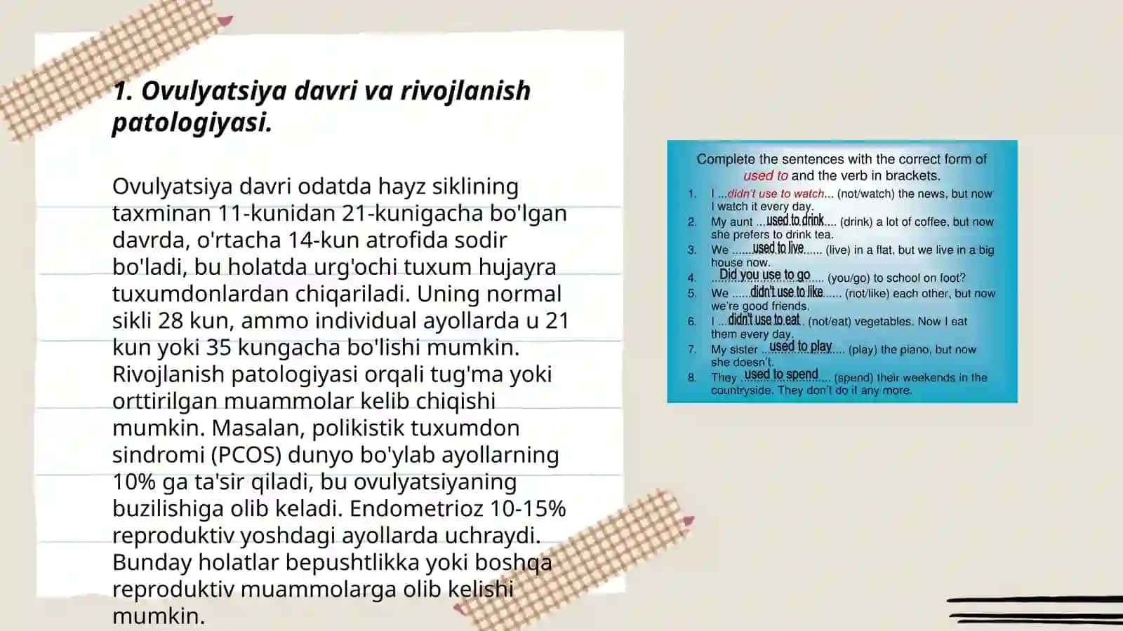 Ovulyatsiya davri va rivojlanish patologiyasi 3