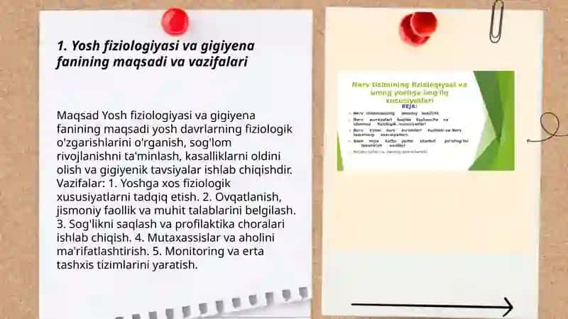 Yosh Fiziologiyasi va Gigiyena 3