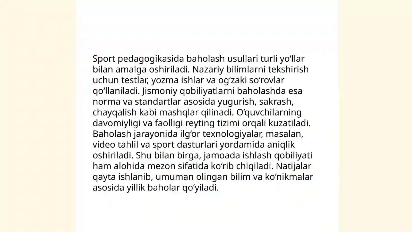 Sportda pedogogik baholsh 3