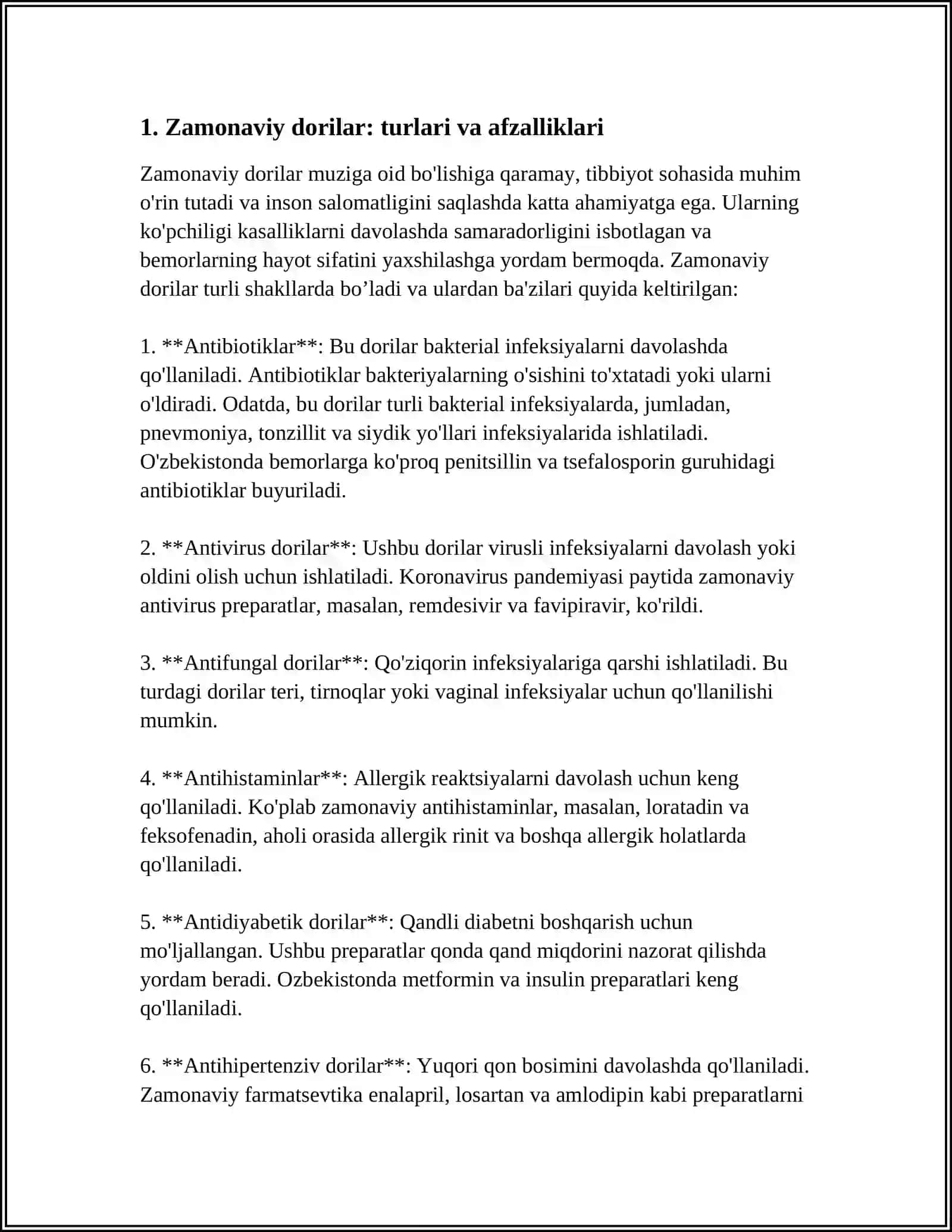 QON O'RNINI BOSUVCHI ZAMONAVIY DORI-VOSITALAR. GIBRID OPERATSIYALAR 3