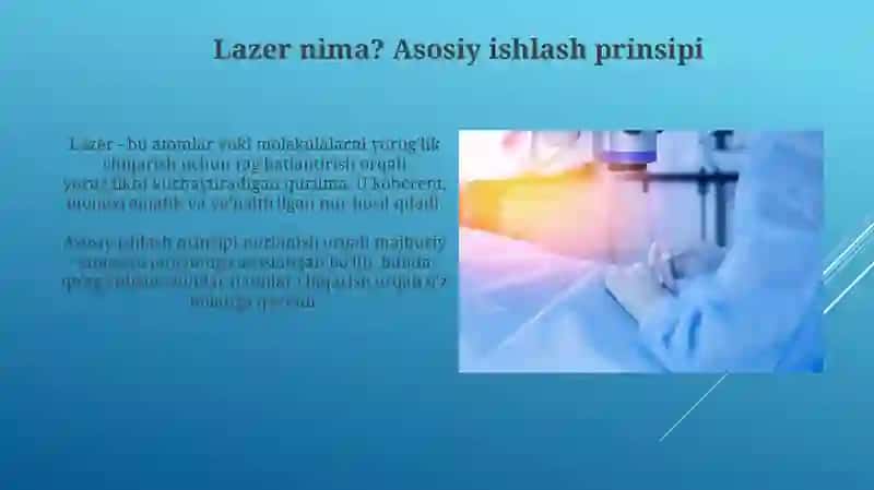 Lazerning tibbiyotda qo'llanilishi 3
