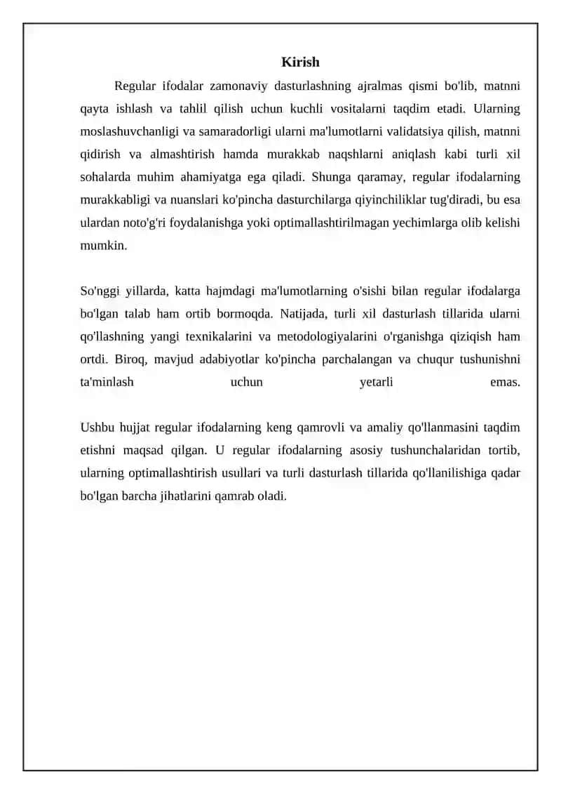 Regular ifodalar bilan ishlash 3