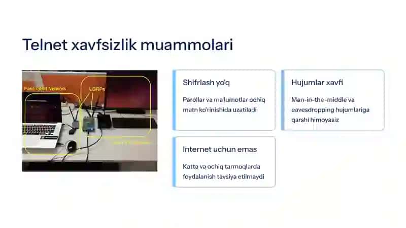 Telnet va SSH protokollarini o'rganish 3