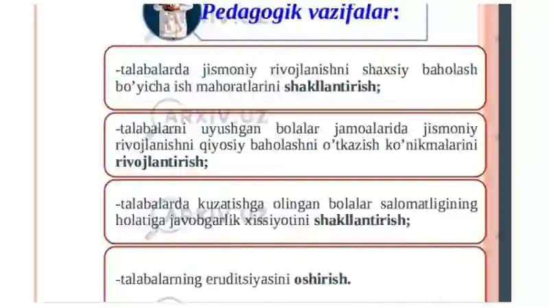 BOLALAR VA O’SMIRLARNING JISMONIY RIVOJLANISHINI NATANAT OILISH 3
