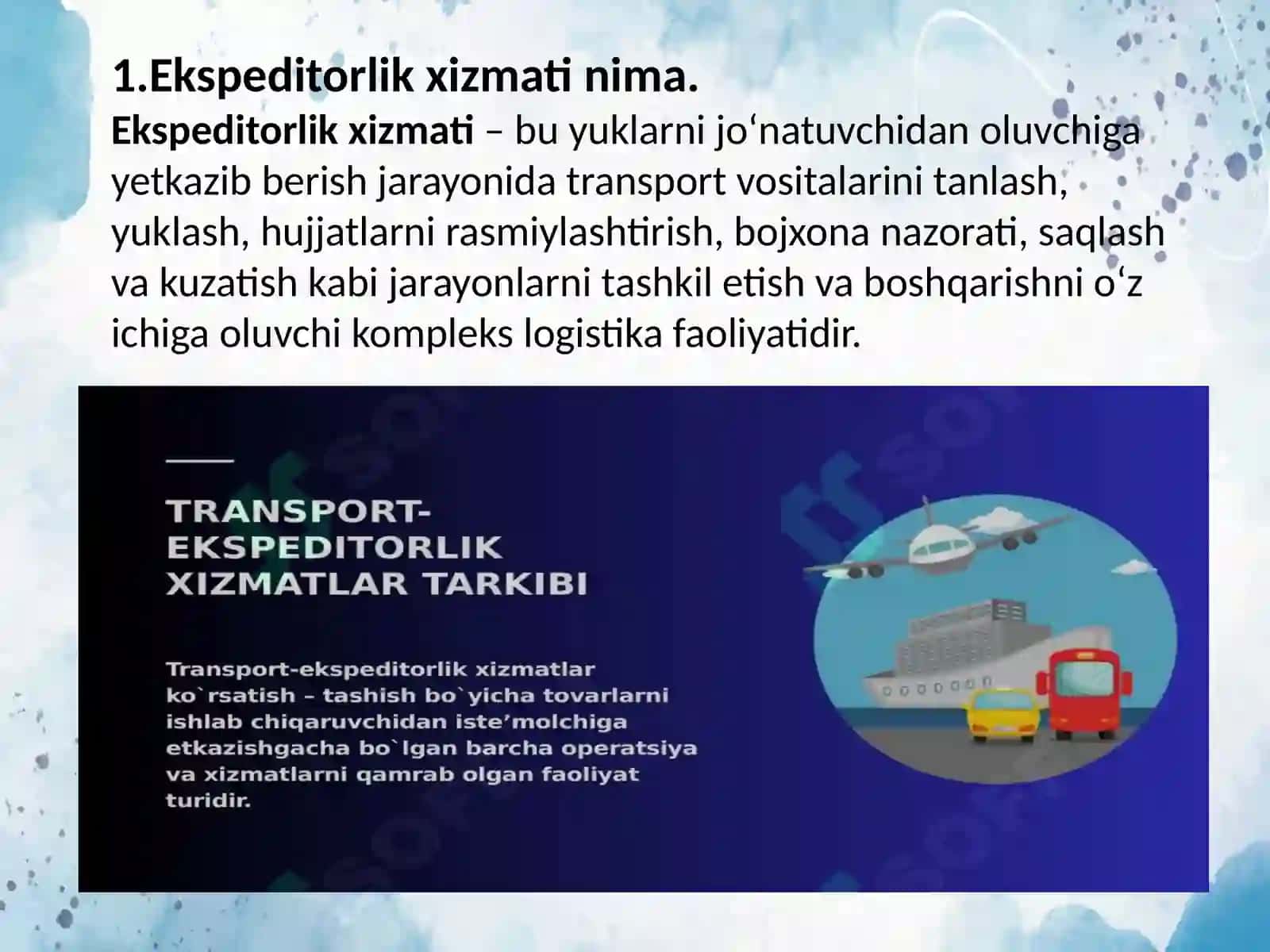 Transport-ekspeditorlik xizmatlarini bajarishda GPS tizimidan foydalanish 3