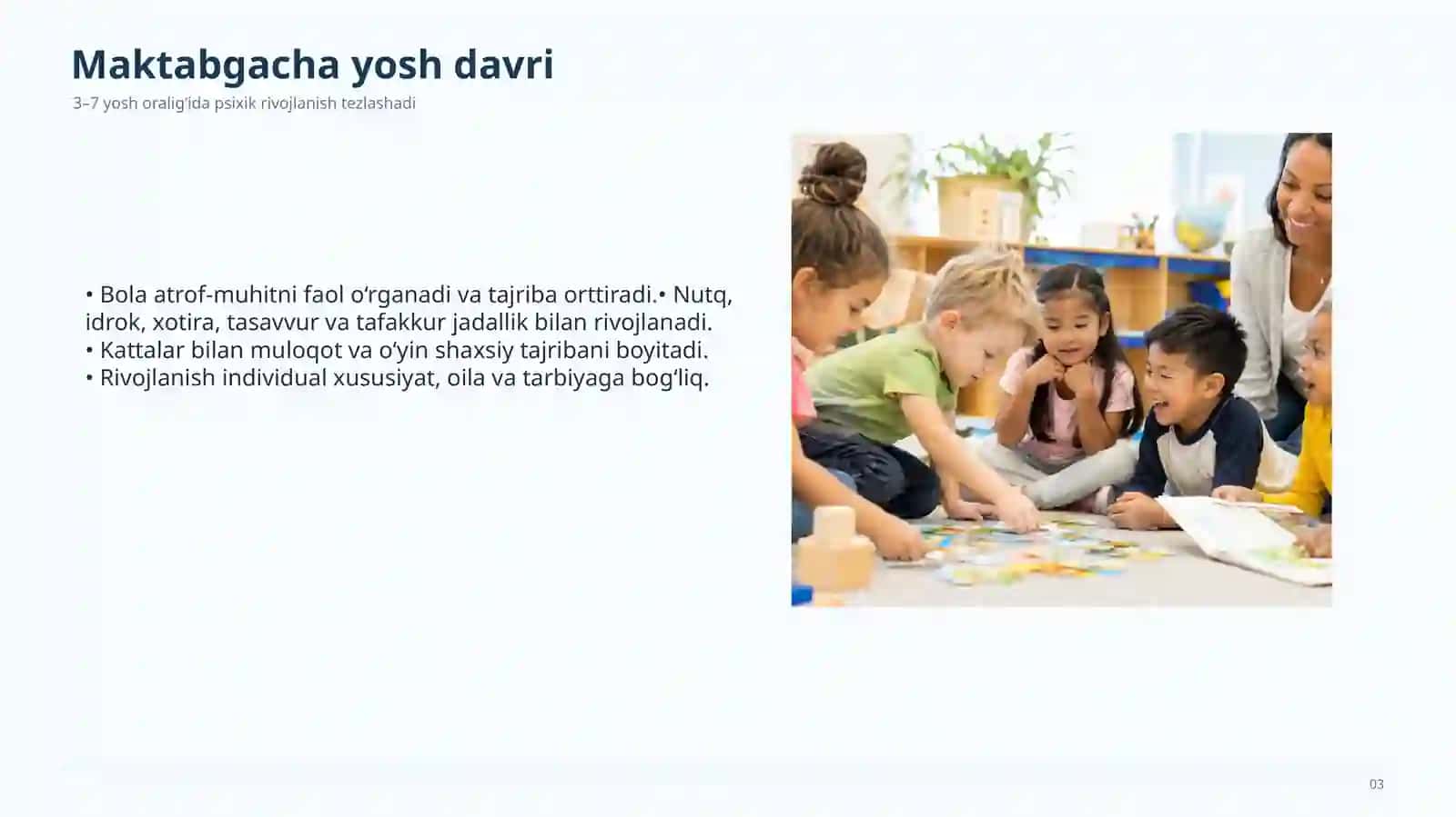 Maktabgacha yoshdagi bolalarning psixik rivojlanishi 3