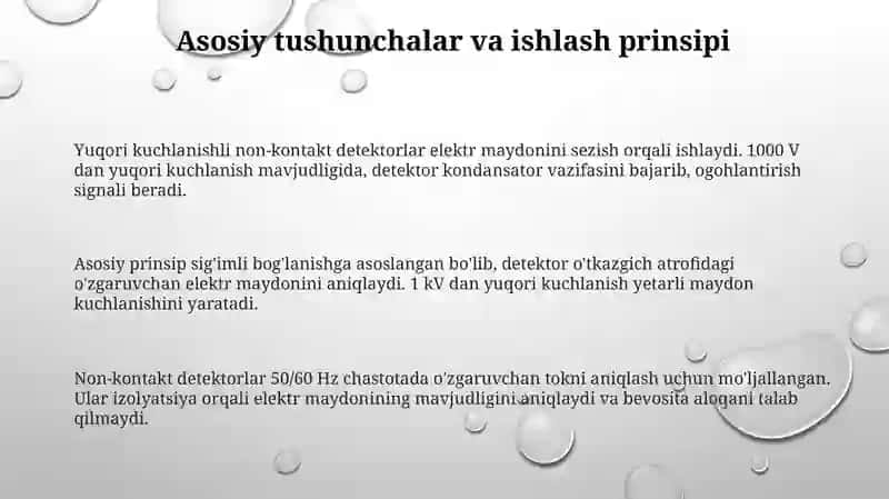1000 Vdan yuqori kontaktsiz kuchlanish ko'rsatgachlari 3