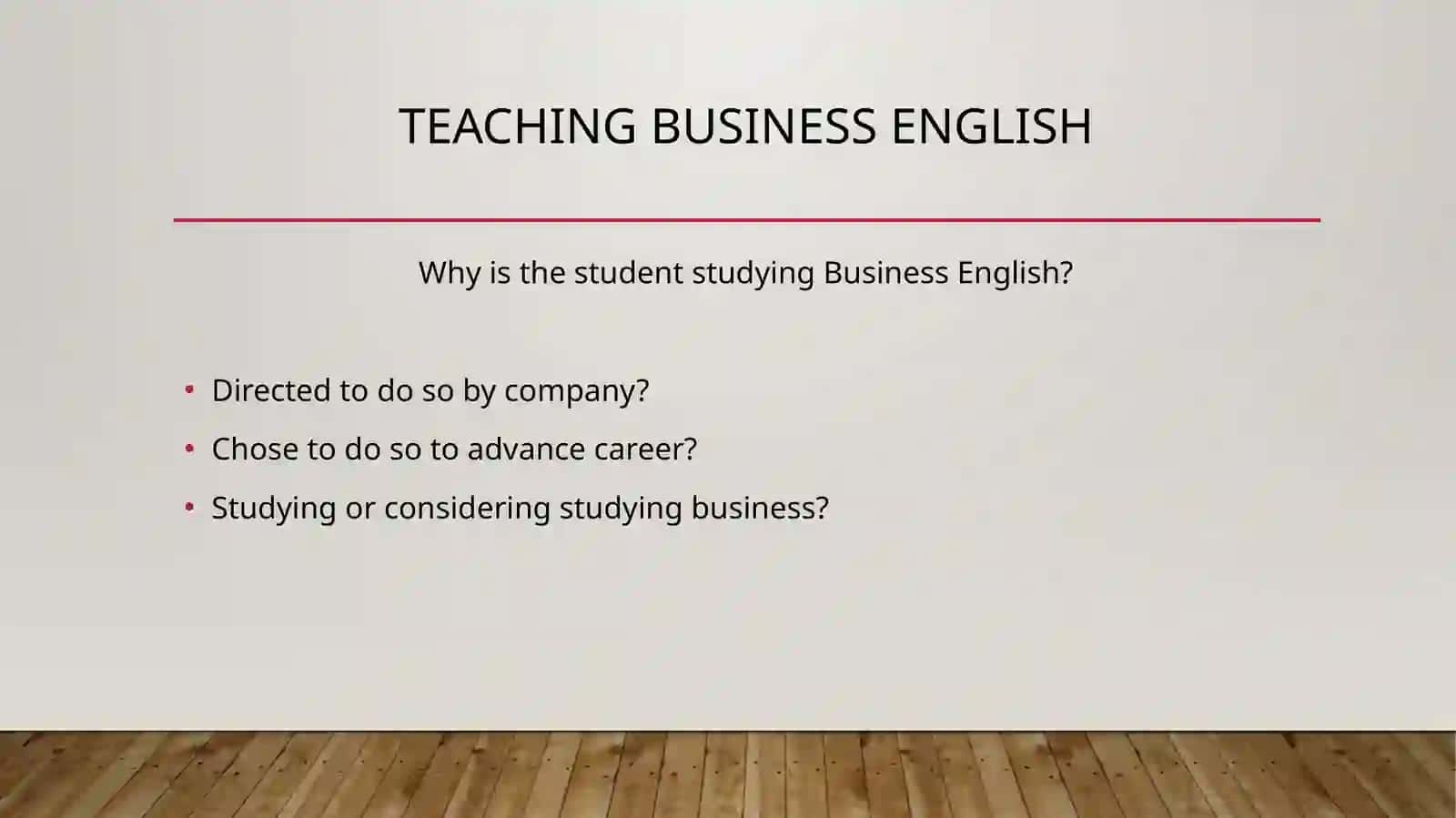 Teaching Business English 3