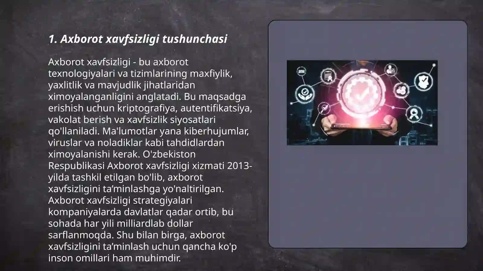 Axborot xavfsizligi va uni qo'llash usullari 3