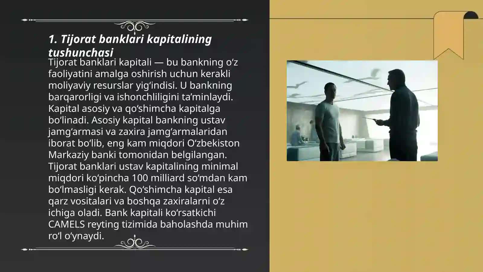 Tijorat banklari kapitalining tarkibi va mohiyati 3