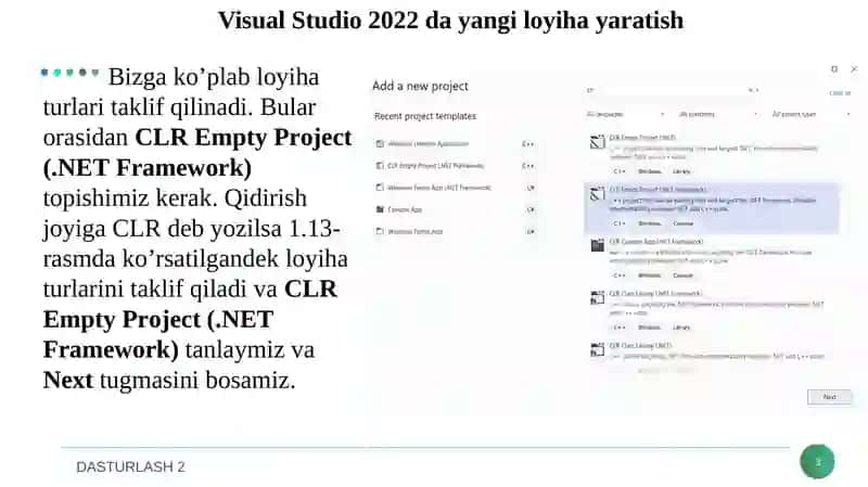 DASTURLASH FANIDAN YOZGAN MUSTAQIL ISHI 3