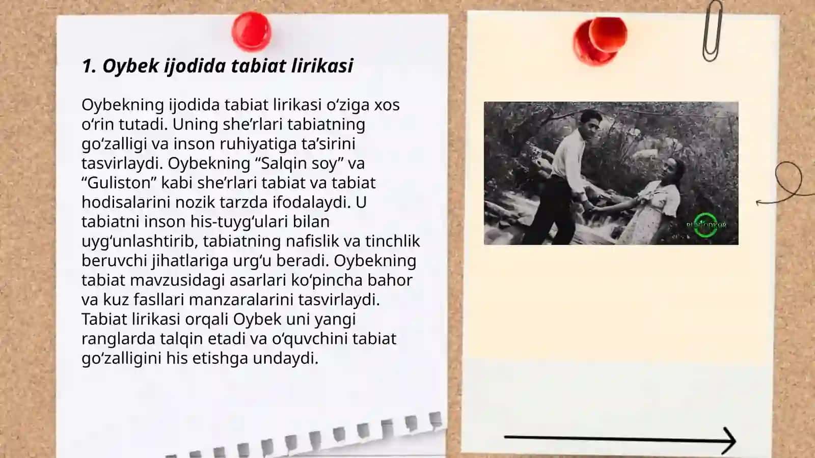 OYBEK VA HAMID OLIMJON, MIRTEMIR IJODIDA TABIAT LIRIKASI 3