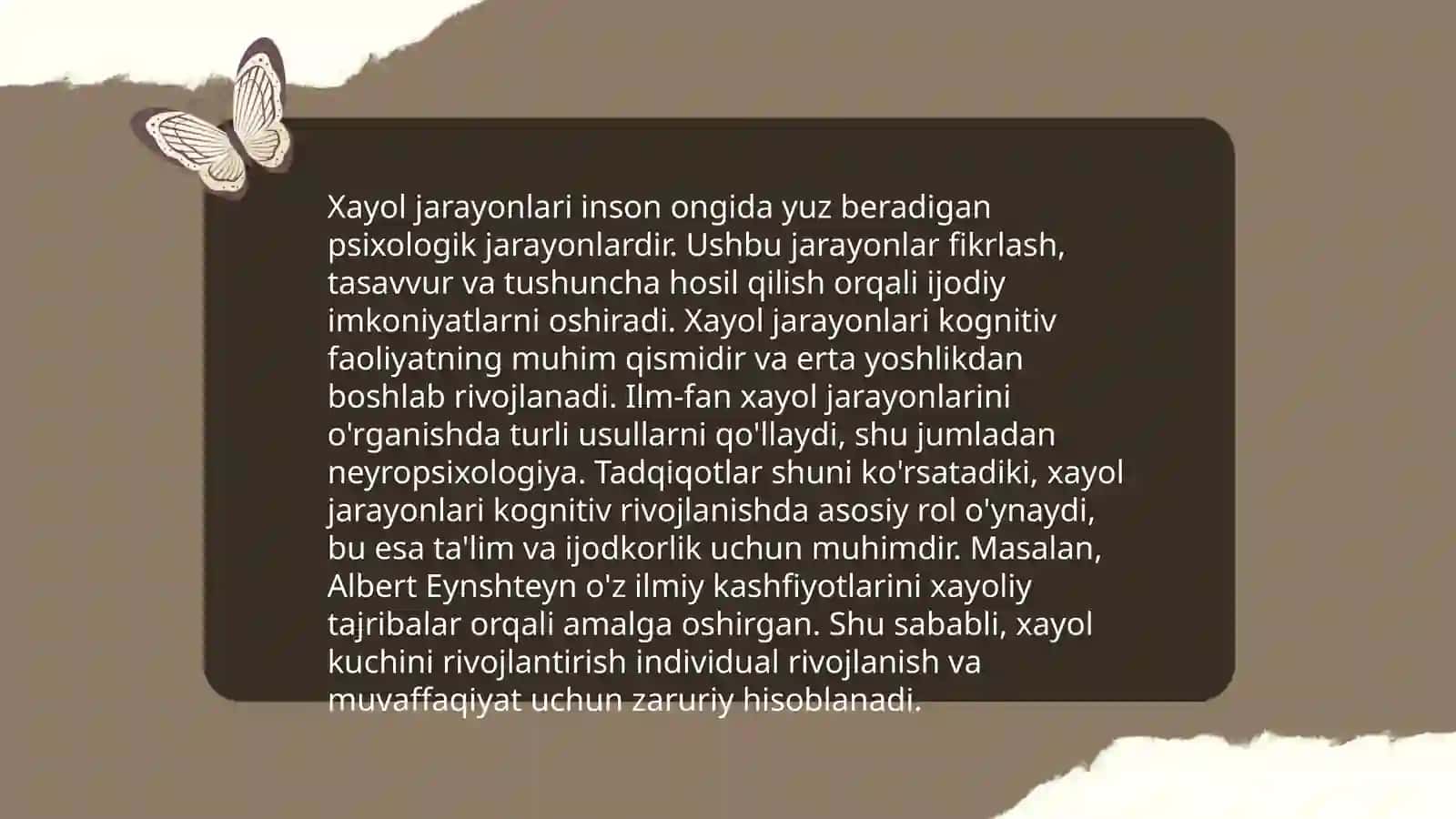 Xayol jarayonlari va xayol turlari 3