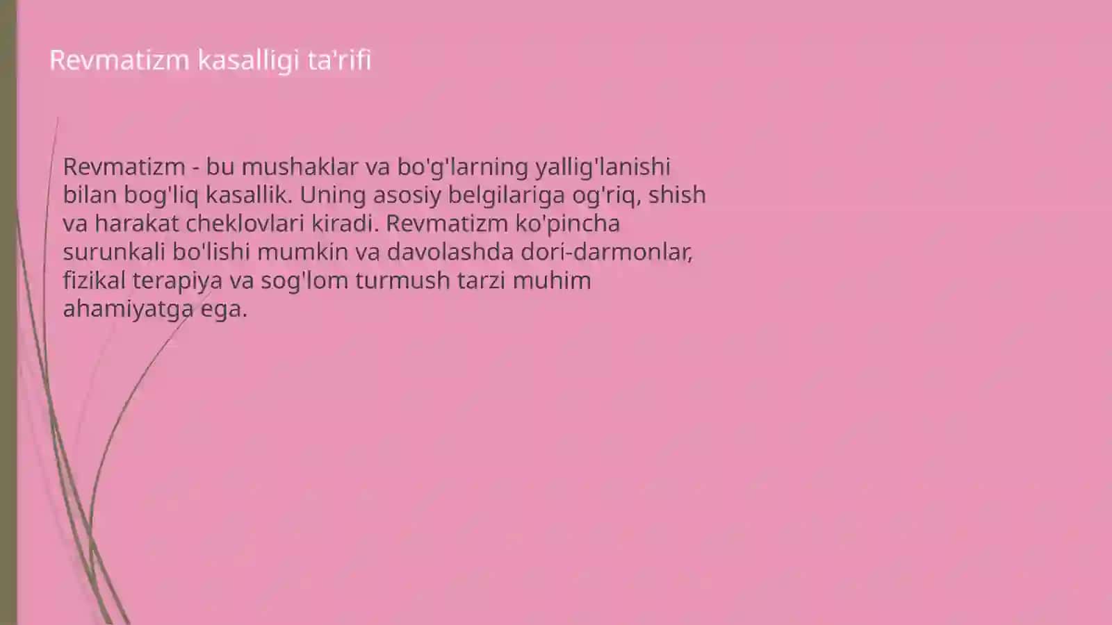 Revmatizm.Etiologiyasi patologikanatomiyasi 3