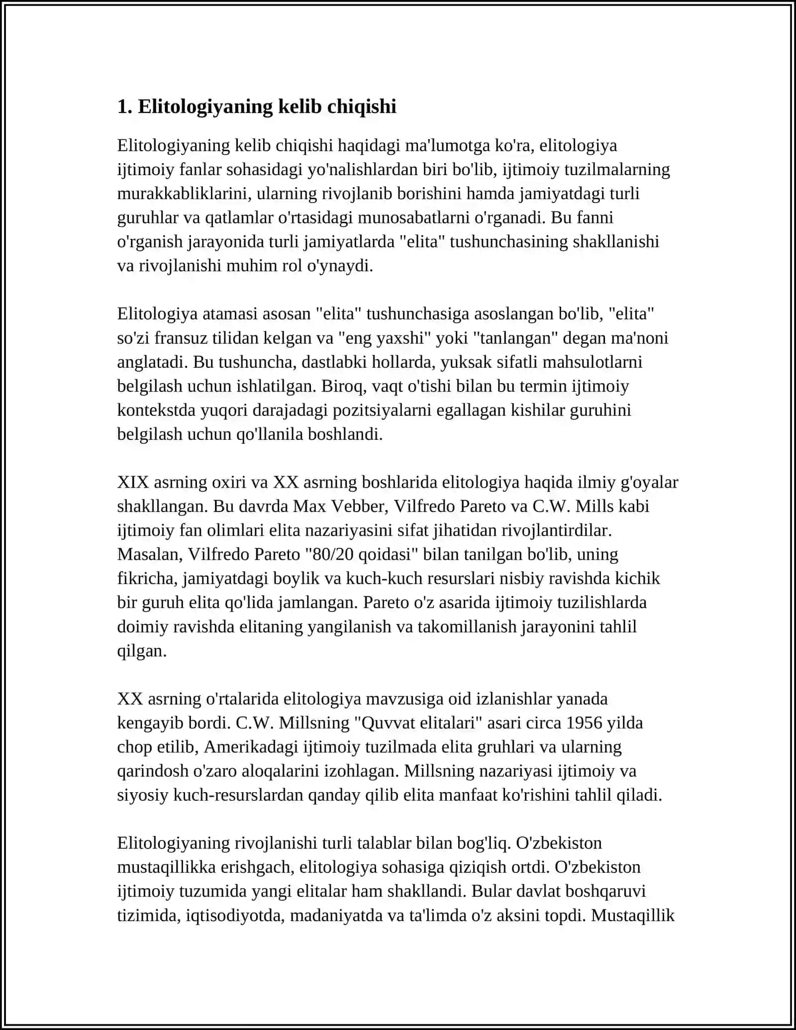 ELITOLOGIYA RIVOJLANISHINING ASOSIY BOSQICHLARI 3