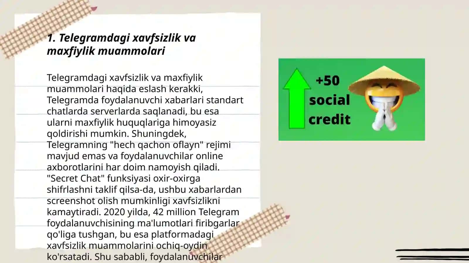 Telegramdagi xavfsizlik va maxfiylik muammolari 3
