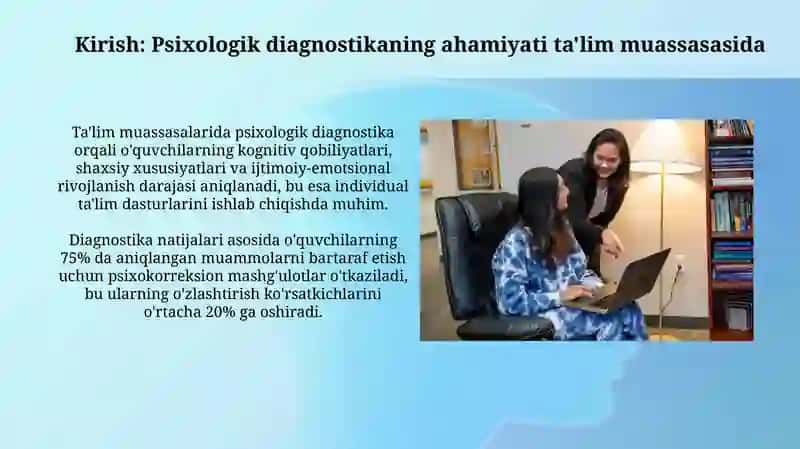 Ta'lim muassasasi psixologining psixologikdiagnostikafaoliyati 3