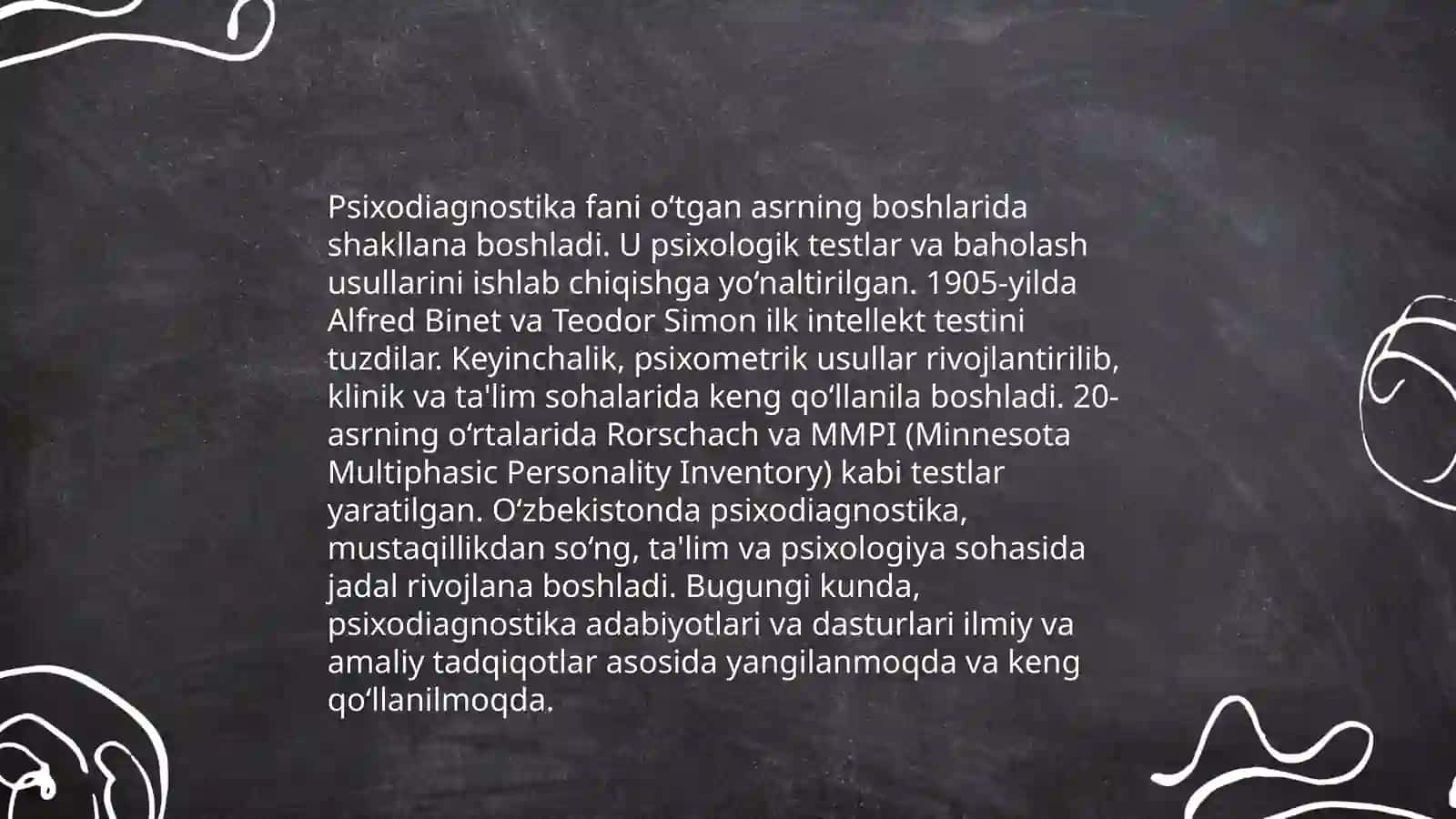 Psixodiagnostika fanining maqsadi va vazifalari 3